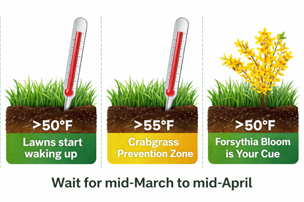 Soil temperature is key 50 degrees